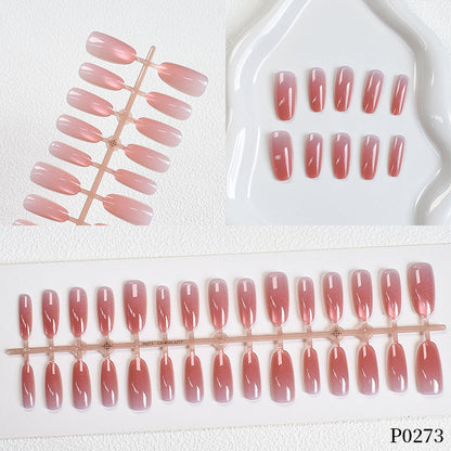 Ombre Glitter Press-On Nails Acalora