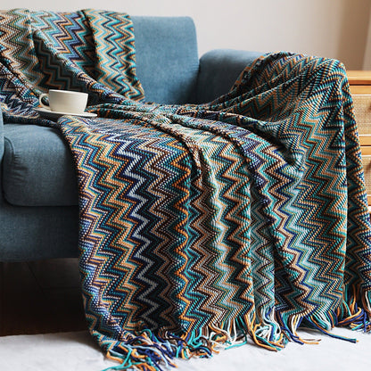 Zigzag Weave Throw Blanket