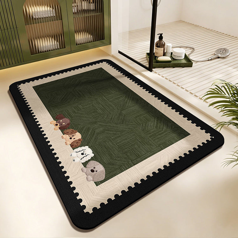 Panda-Themed Decorative Floor Mat