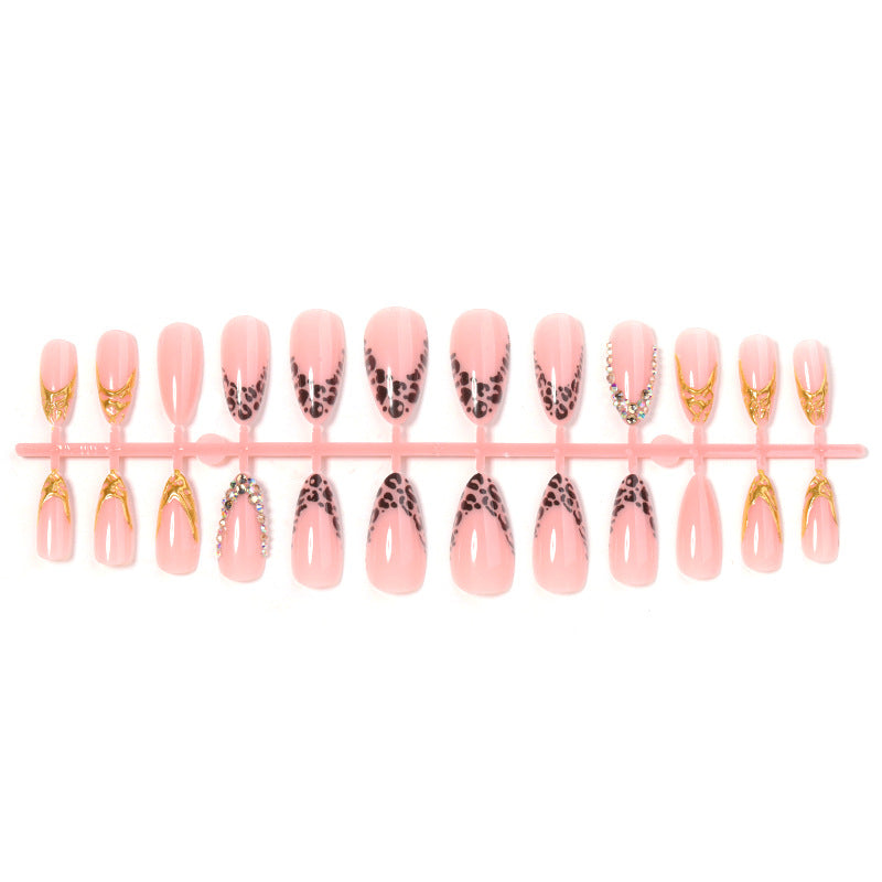 Artistic Leopard Print Press-On Nail Set Acalora