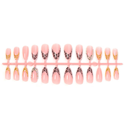Artistic Leopard Print Press-On Nail Set Acalora