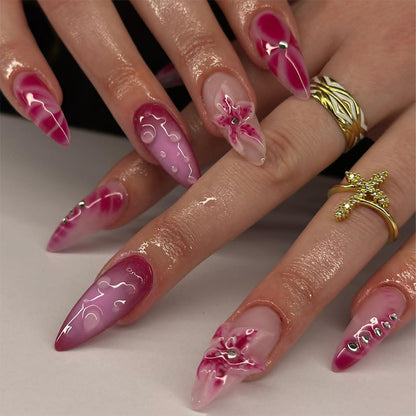 Elegant Floral Designs Press-On Nail Set Acalora