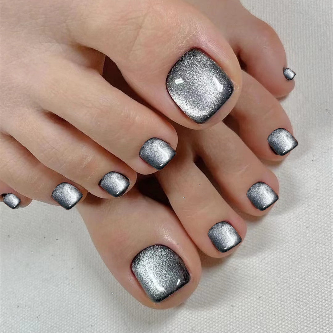 Decorative Crystal-Embellished Press-On Nails Acalora