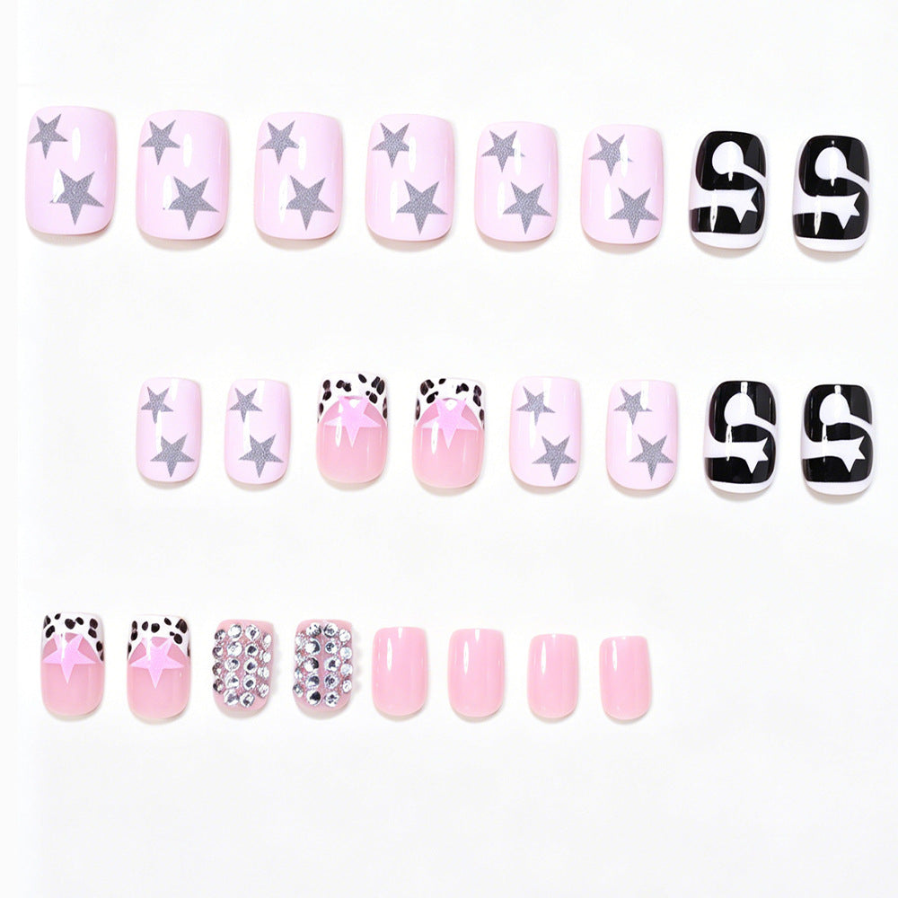 Artistic Press-On Nail Art Design Acalora