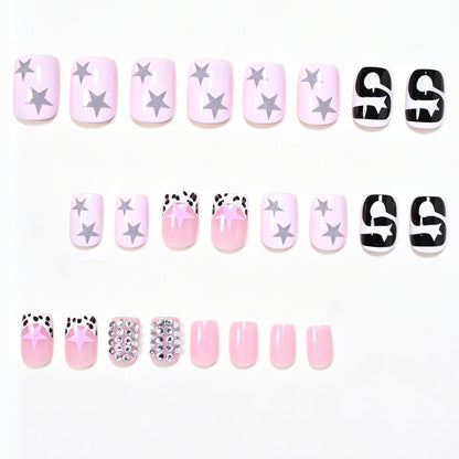 Artistic Press-On Nail Art Design Acalora