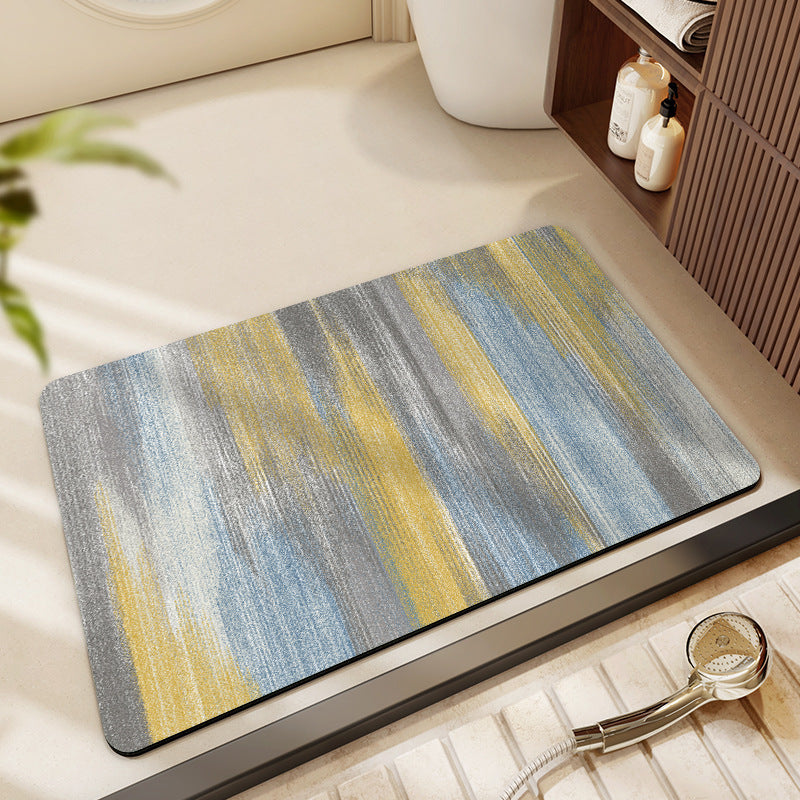 Floral Print Bath Mat Acalora
