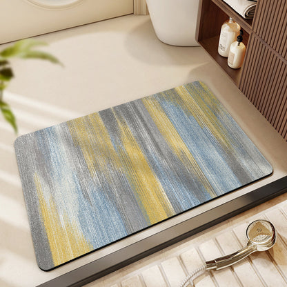 Floral Print Bath Mat Acalora