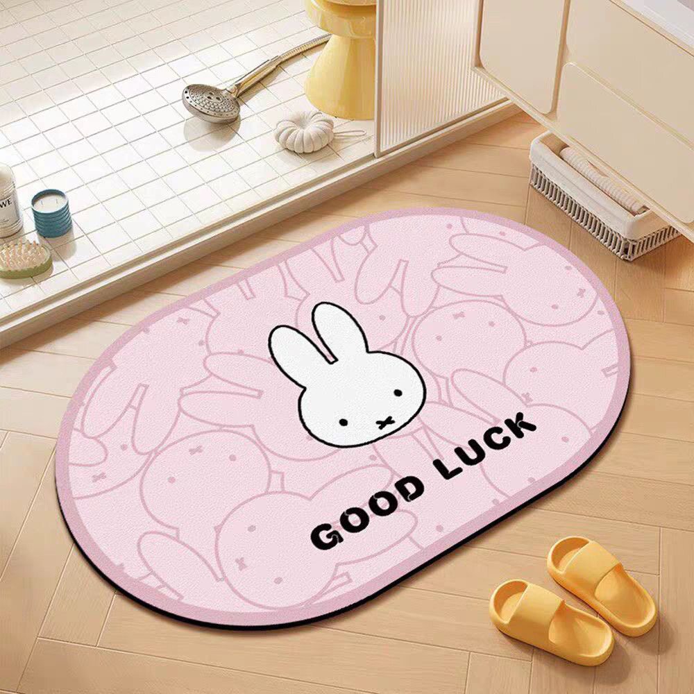 Cartoon Bunny Absorbent Bath Mat
