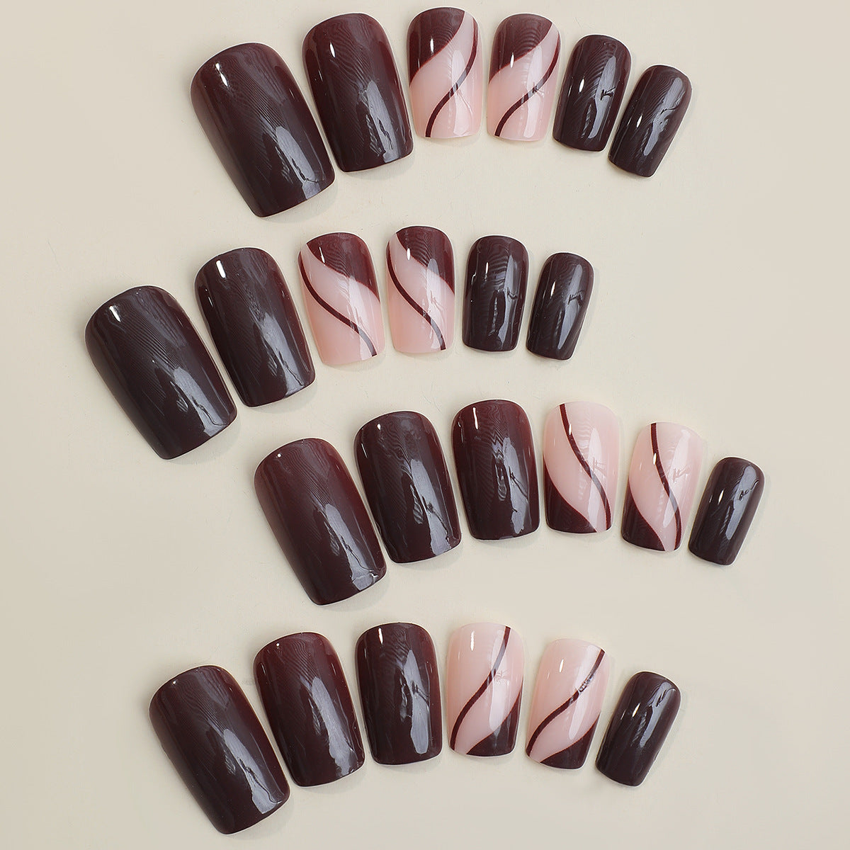 Premium Press-On Nail Art Set with Elegant Designs Acalora
