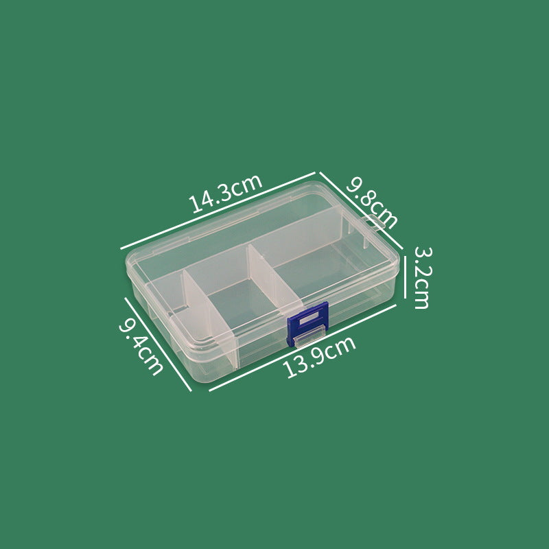 Multi-Compartment Transparent Storage Box Acalora