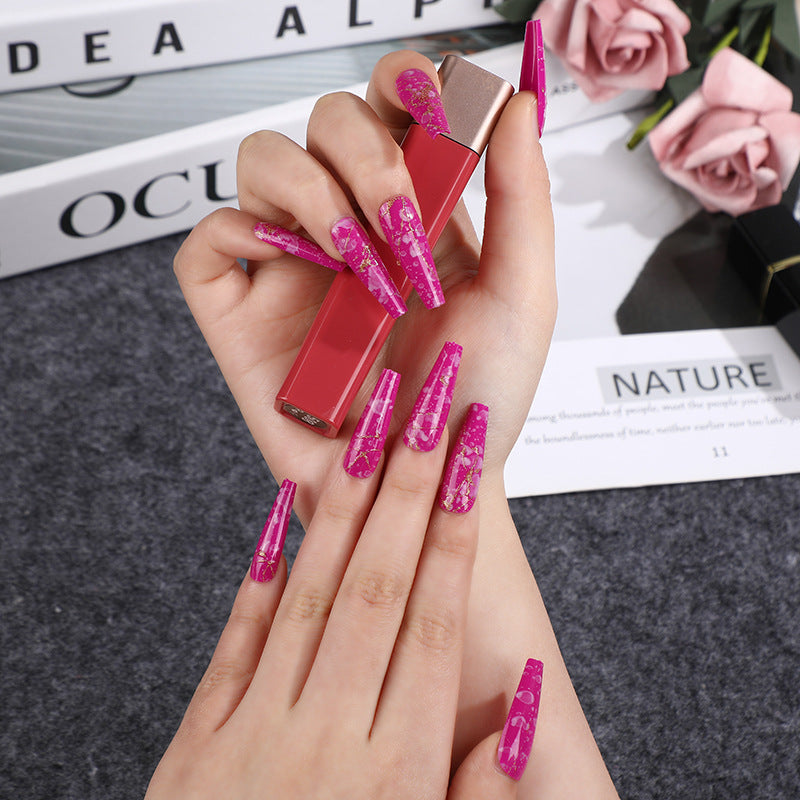 Artificial nails in elegant geometric design Acalora