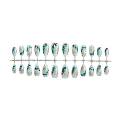 Seasonal Holiday-Themed Press-On Nail Set Acalora