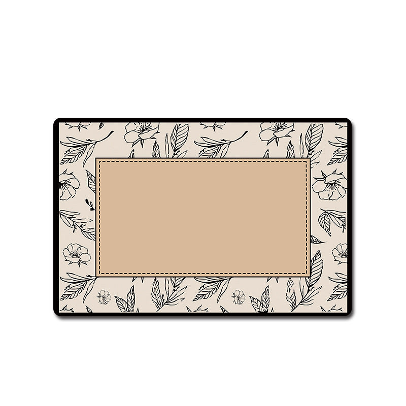 Floral Patterned Bathroom Mat Acalora