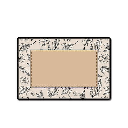 Floral Patterned Bathroom Mat Acalora