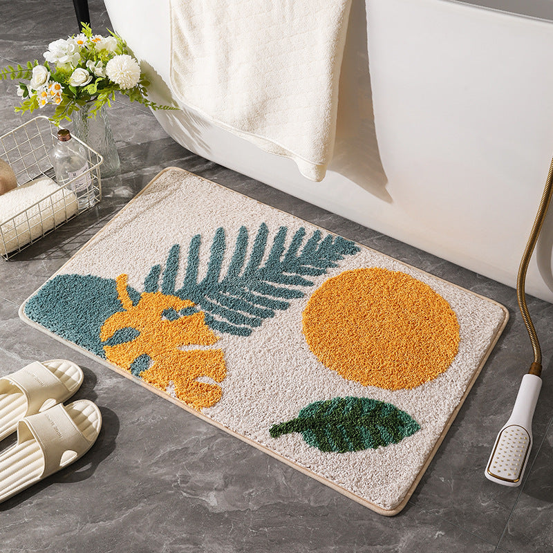 Tropical Leaf Area Rug