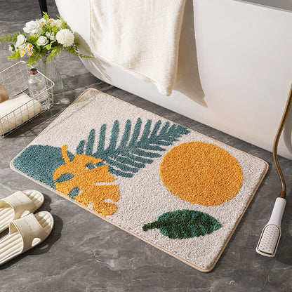Tropical Leaf Area Rug