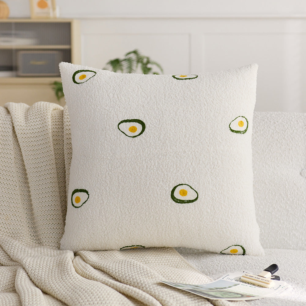 Decorative Strawberry Pattern Throw Pillow