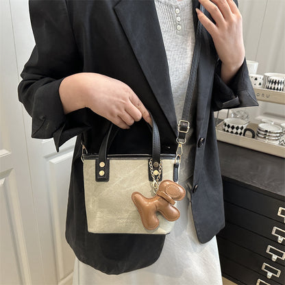 Playful Denim Mini Handheld Tote Bag Acalora