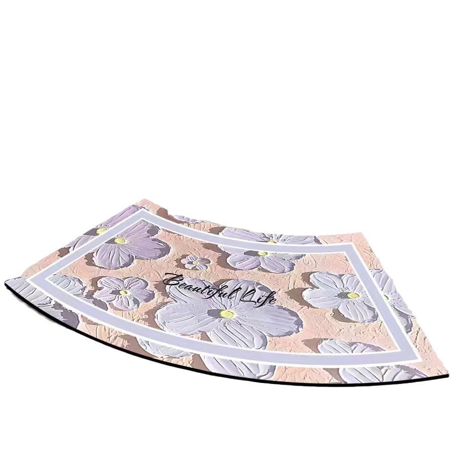Artistic Curved Bath Mat