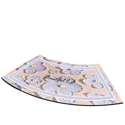 Artistic Curved Bath Mat