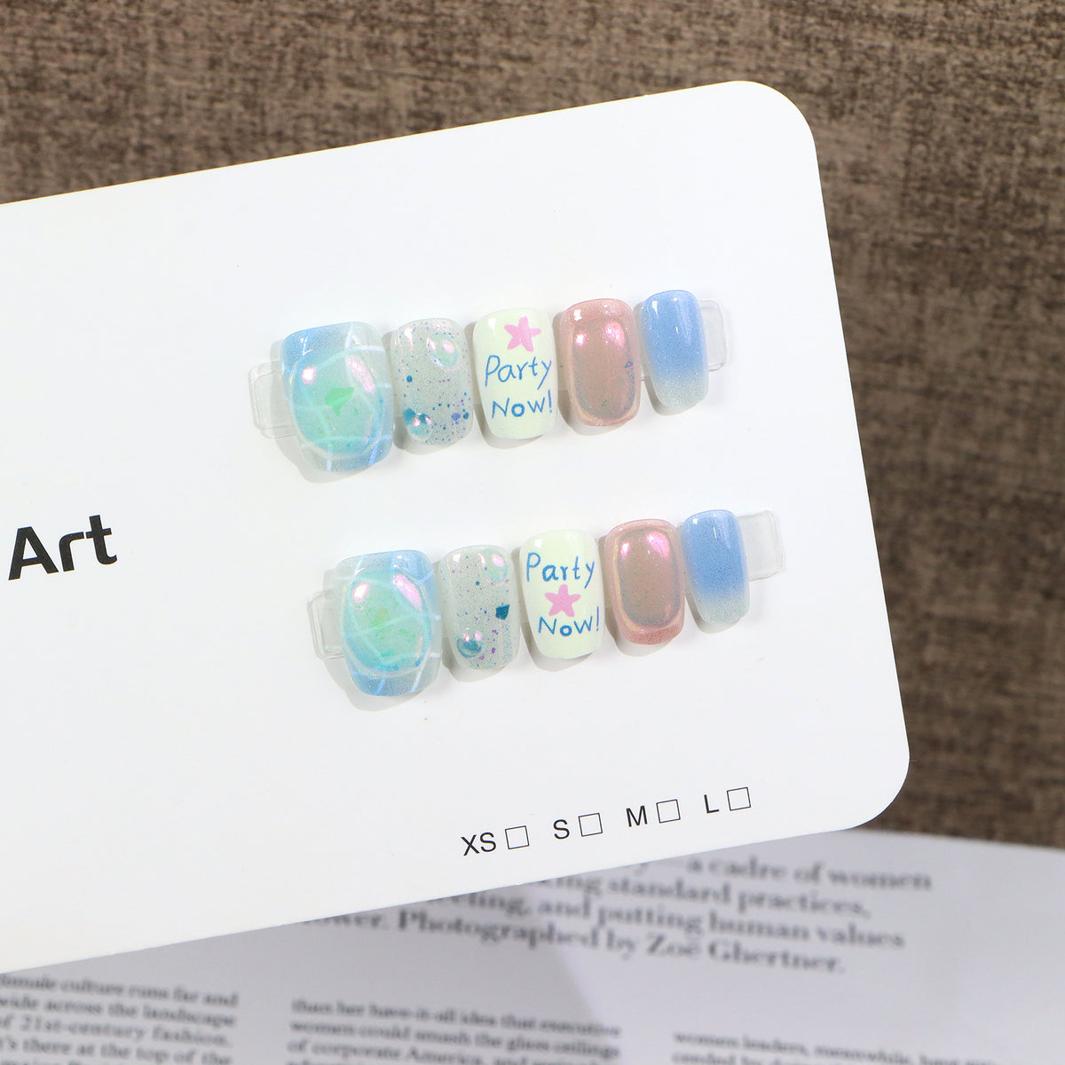 Creative Party-Themed Press-On Nail Set Acalora