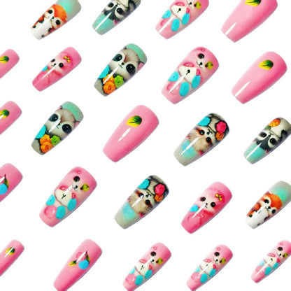 Playful 3D Animal Nail Art Acalora