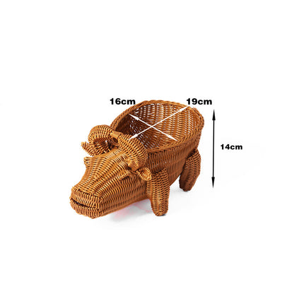 Decorative Wicker Duck Acalora