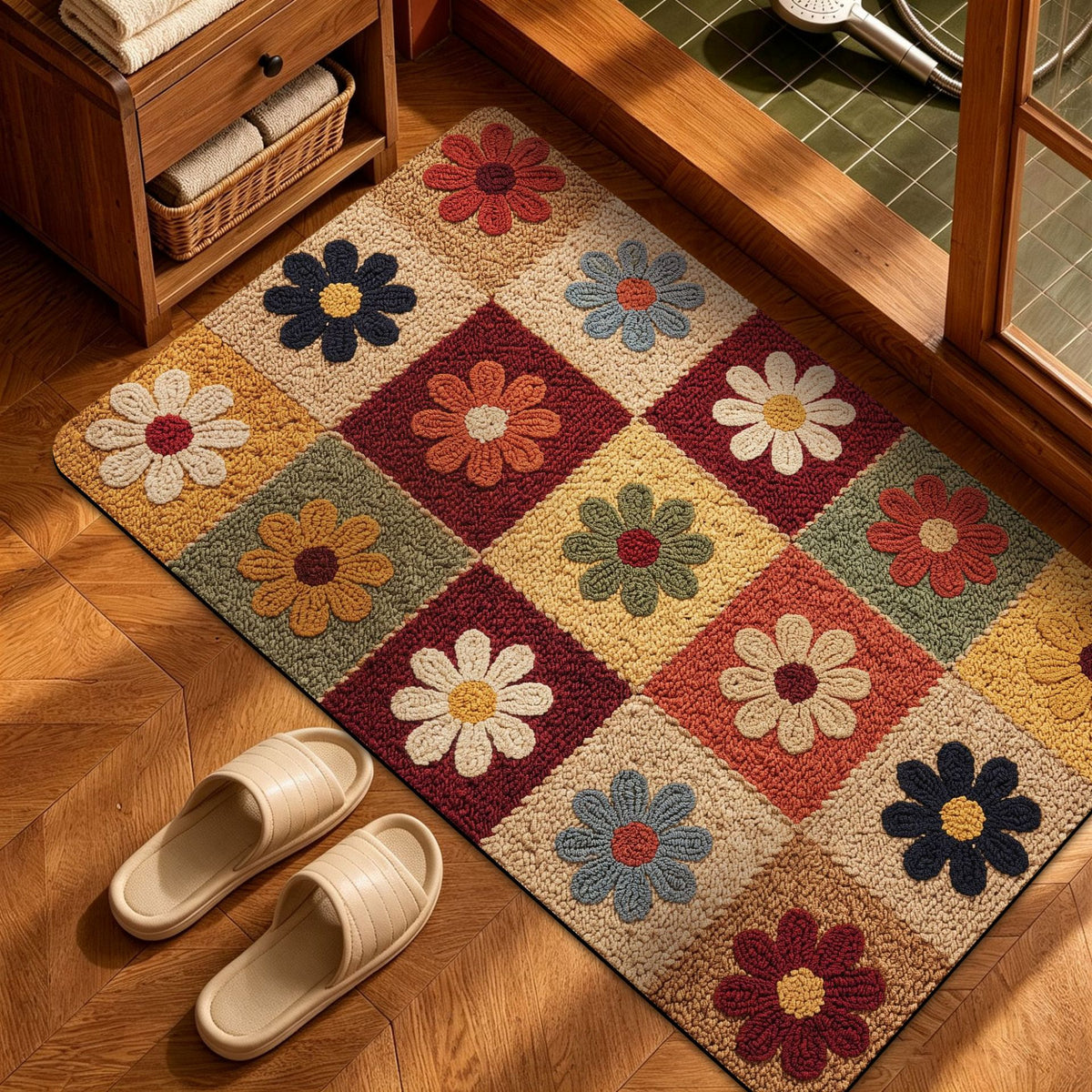 Heart Pattern Decorative Area Rug Acalora