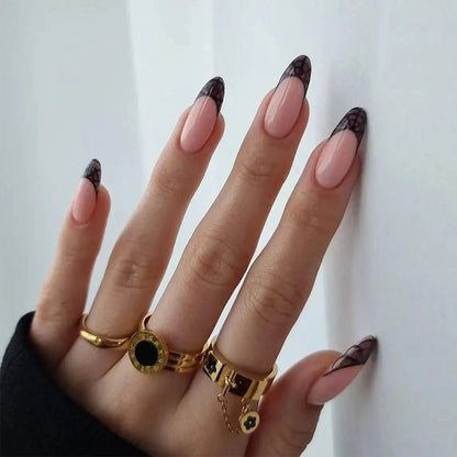 Artificial nail set with unique patterns Acalora