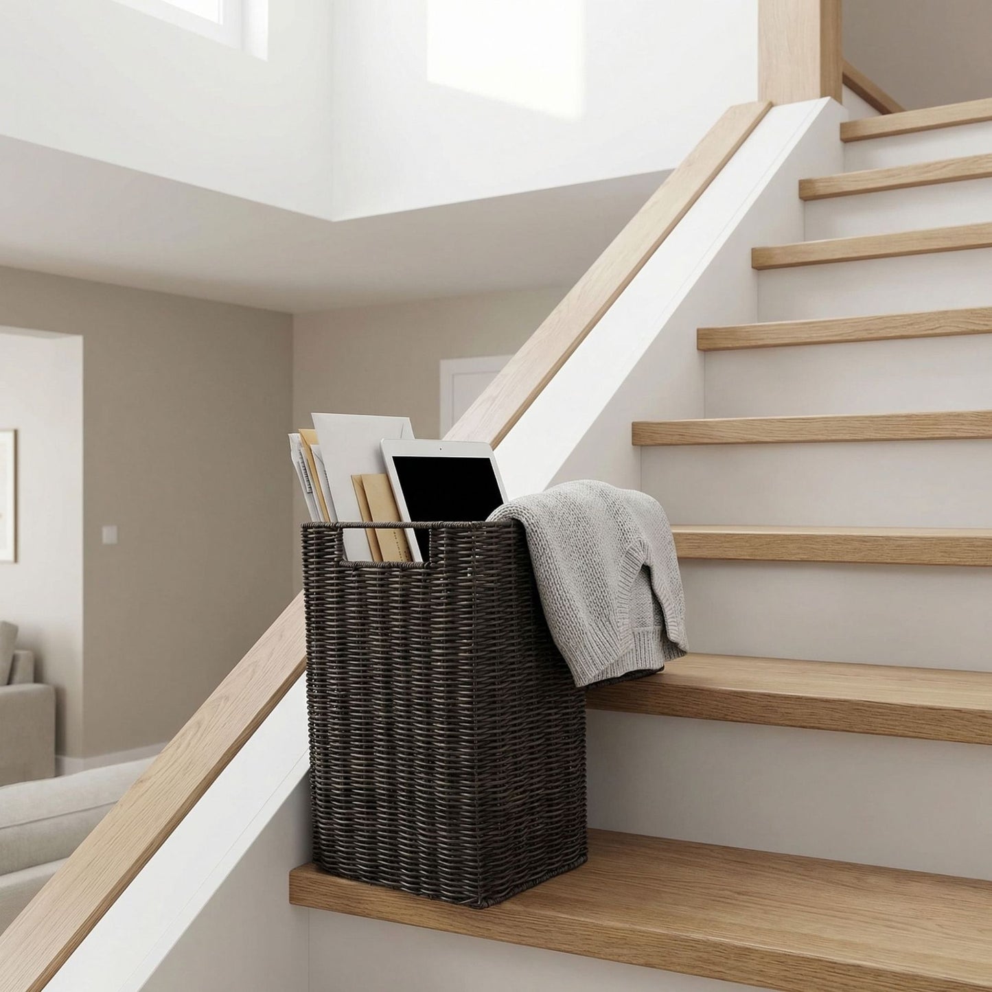 Storage basket with carrying handles Acalora