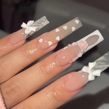 Decorative Heart-Themed Nail Wraps Acalora