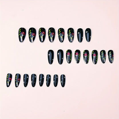 Artistic Mushroom Design Nail Art Acalora