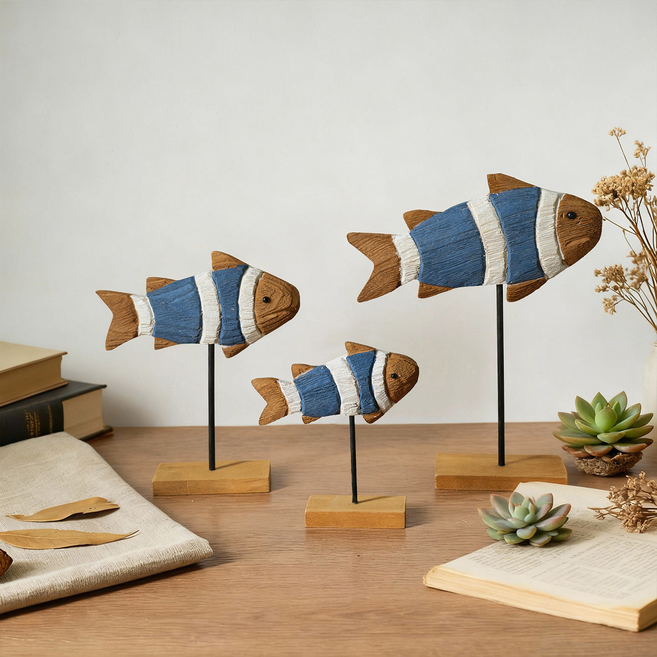 Decorative Fish Sculpture Display