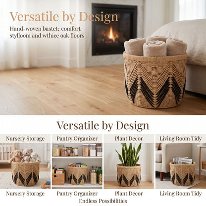 Decorative Handwoven Storage Basket Acalora