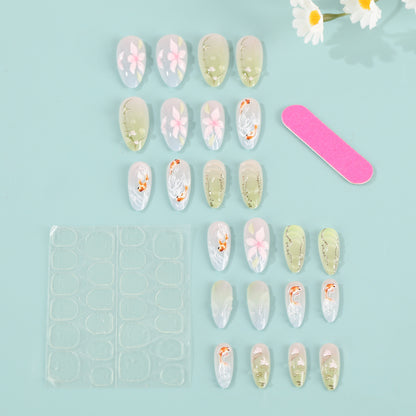Artificial nails with floral designs Acalora