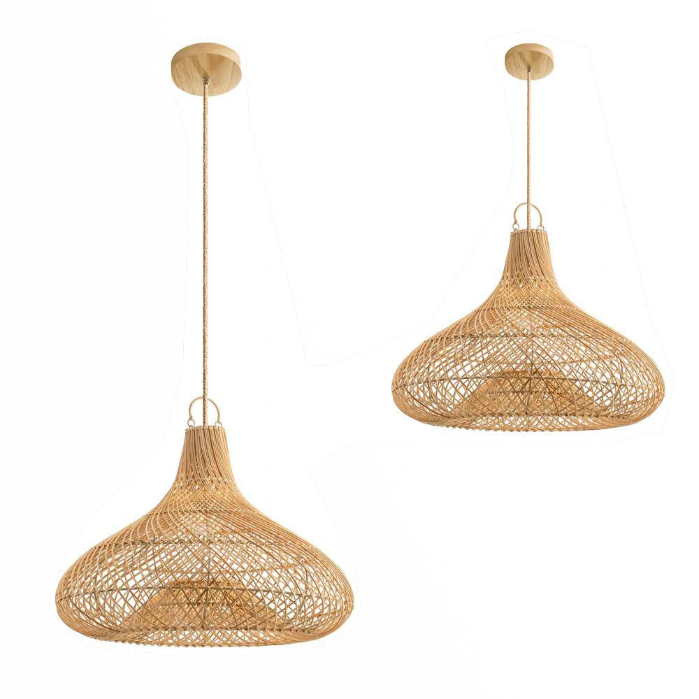 Decorative Hanging Light Made of Rattan Acalora