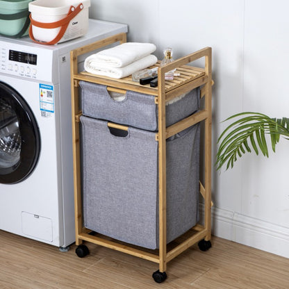 Stylish laundry storage tower with wheels Acalora