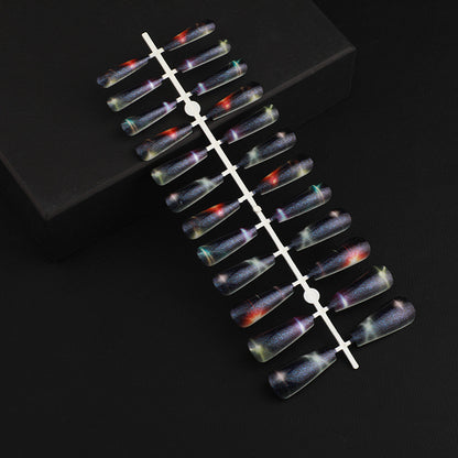 Artificial nails with star and moon design Acalora