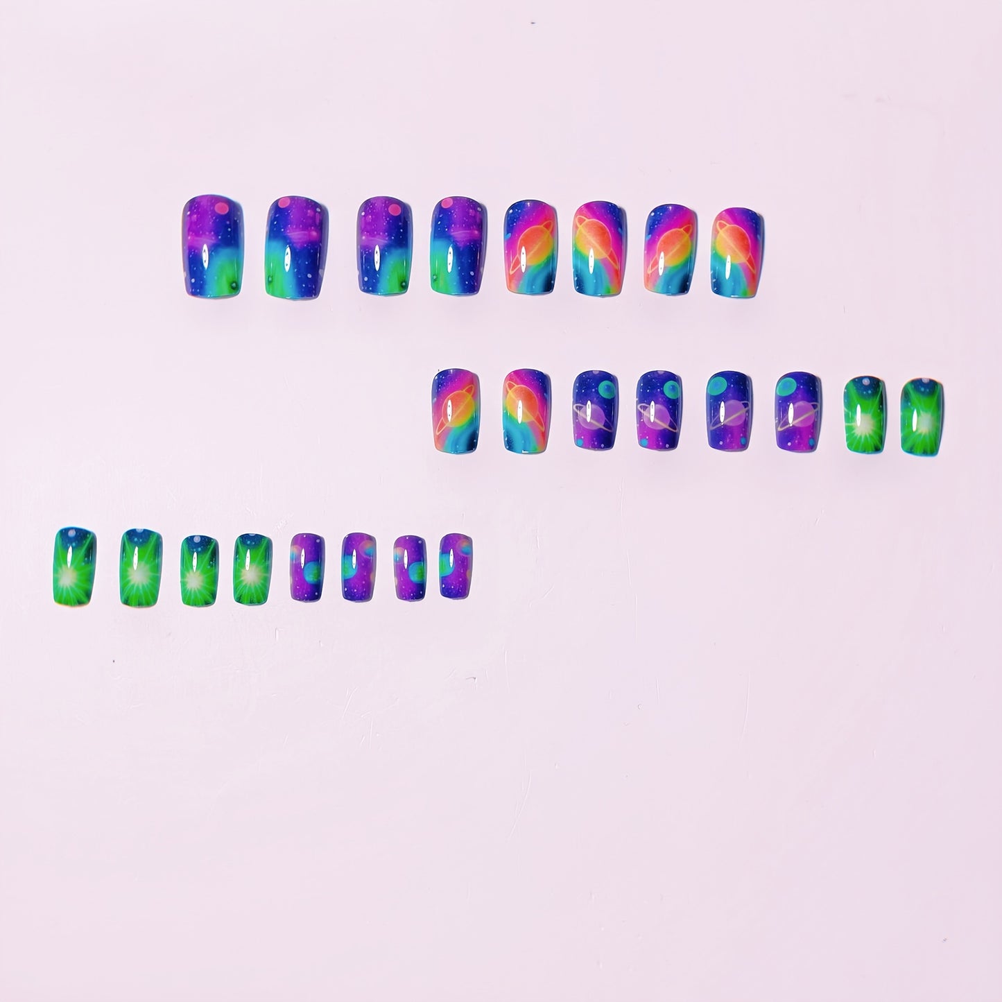 Celestial Space-Inspired Nail Art Acalora