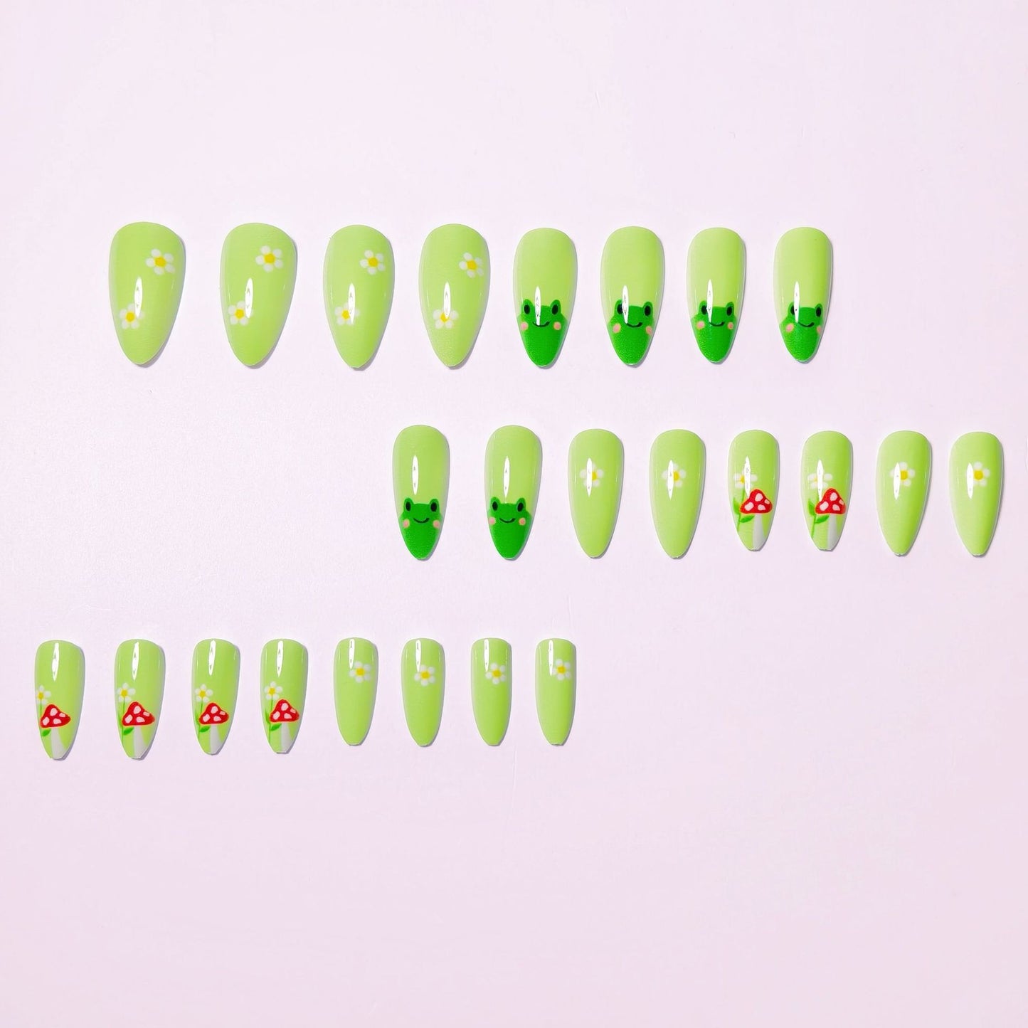 Whimsical Nature-Themed Nail Art Acalora