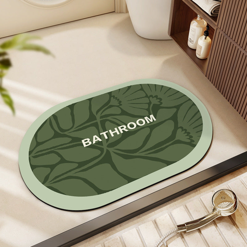 Decorative Floral Bathroom Mat Acalora