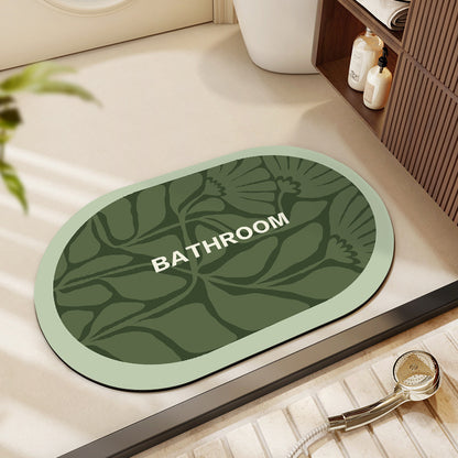 Decorative Floral Bathroom Mat Acalora