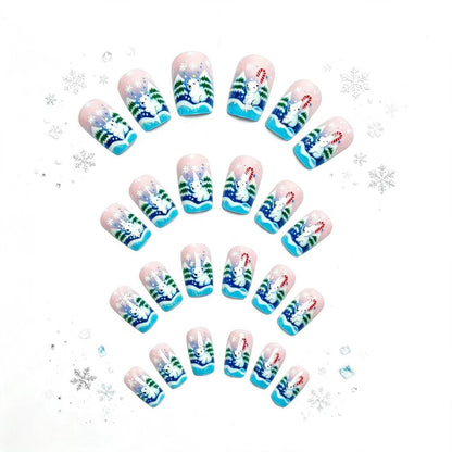 Holiday-Themed 3D Polar Bear Nail Art Acalora