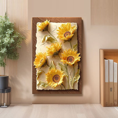 Floral relief art print