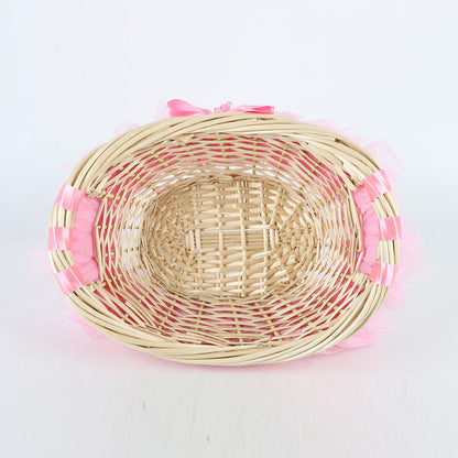 Decorative basket with ruffle detail Acalora