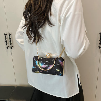 Glittery Evening Clutch Bag Acalora