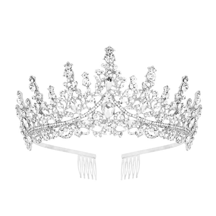 Ladies' Rhinestone Tiara with sparkling gemstone wreath