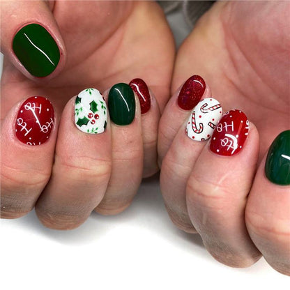 Festive Holiday Nail Art Acalora