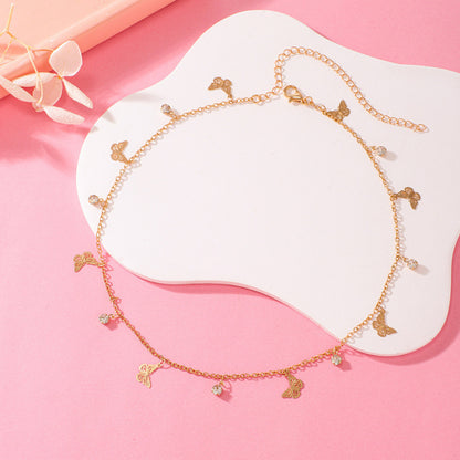 Butterfly Charm Anklet Acalora