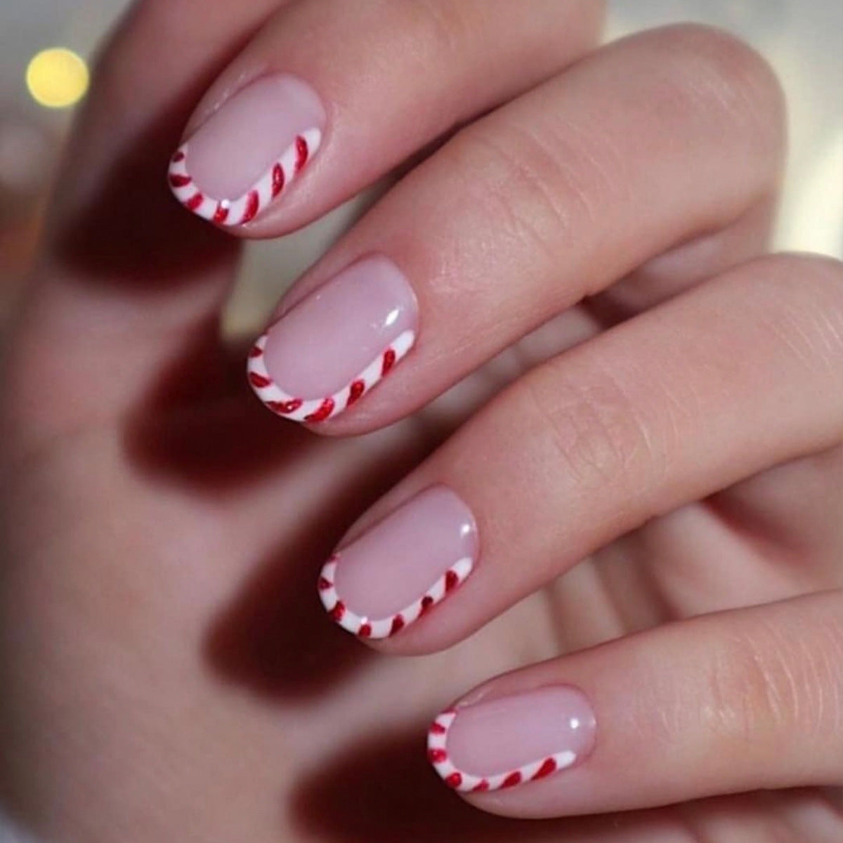 Elegant Stiletto Press-On Nail Set with Unique Design Acalora